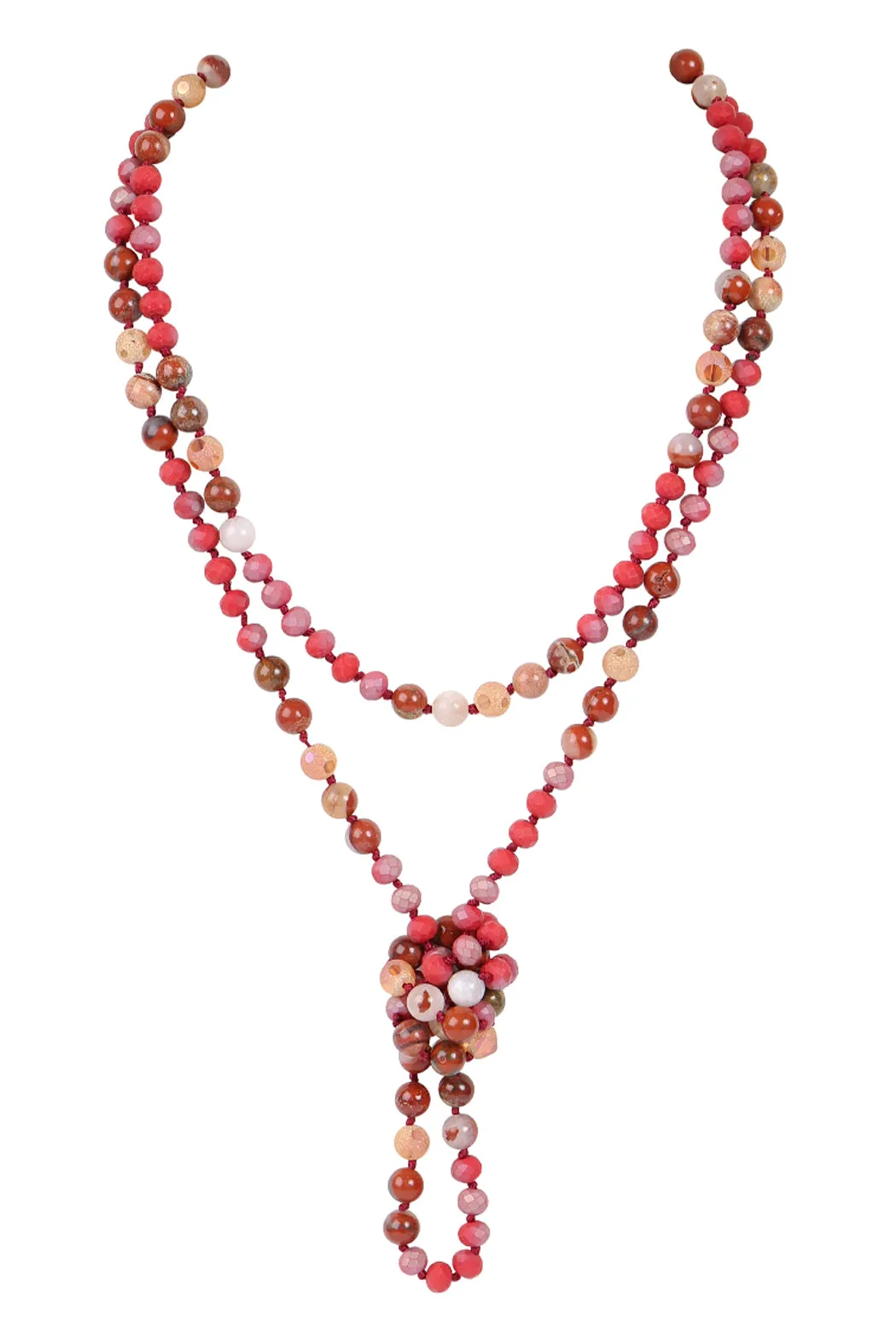 HDN2526 - LONGLINE HAND KNOTTED NECKLACE
