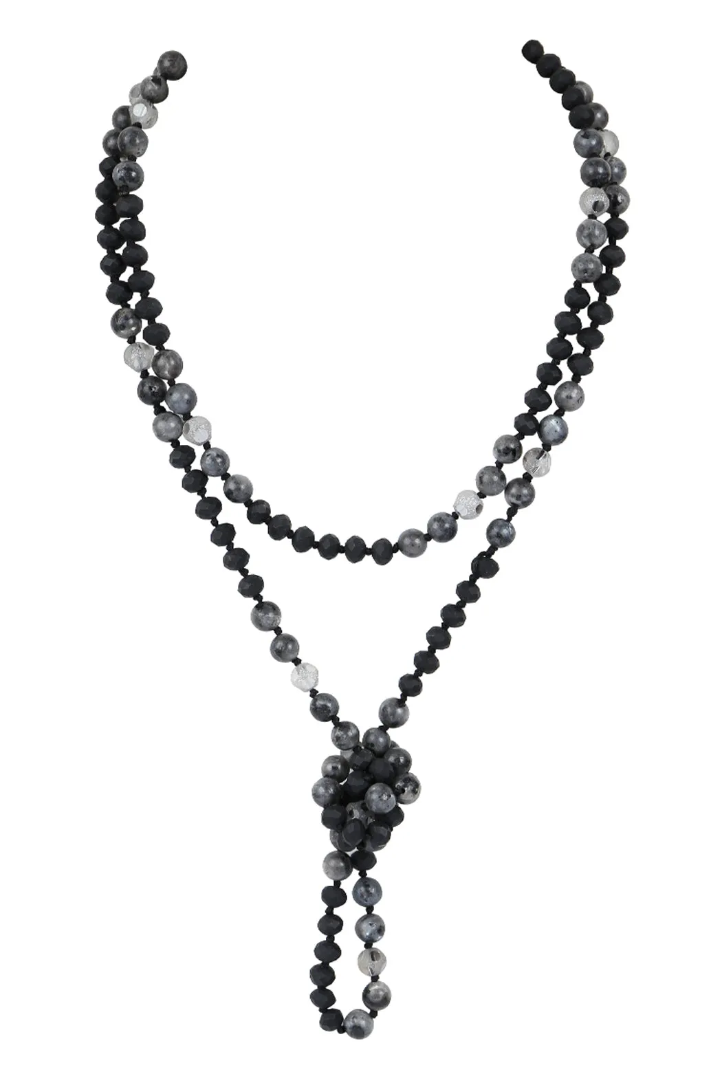 HDN2526 - LONGLINE HAND KNOTTED NECKLACE