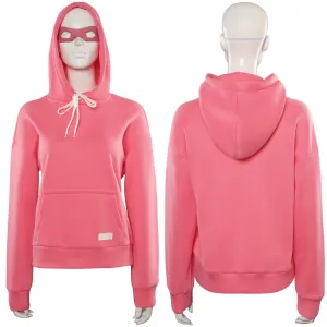 Invincible Atom Eve Cosplay Costume Pink Sweater Eye Mask Outfits Halloween Carnival Suit