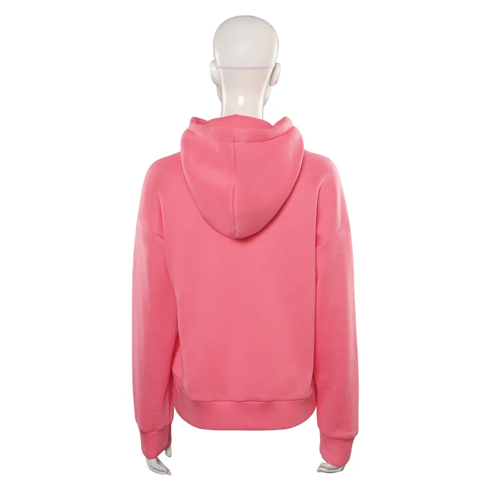 Invincible Atom Eve Cosplay Costume Pink Sweater Eye Mask Outfits Halloween Carnival Suit