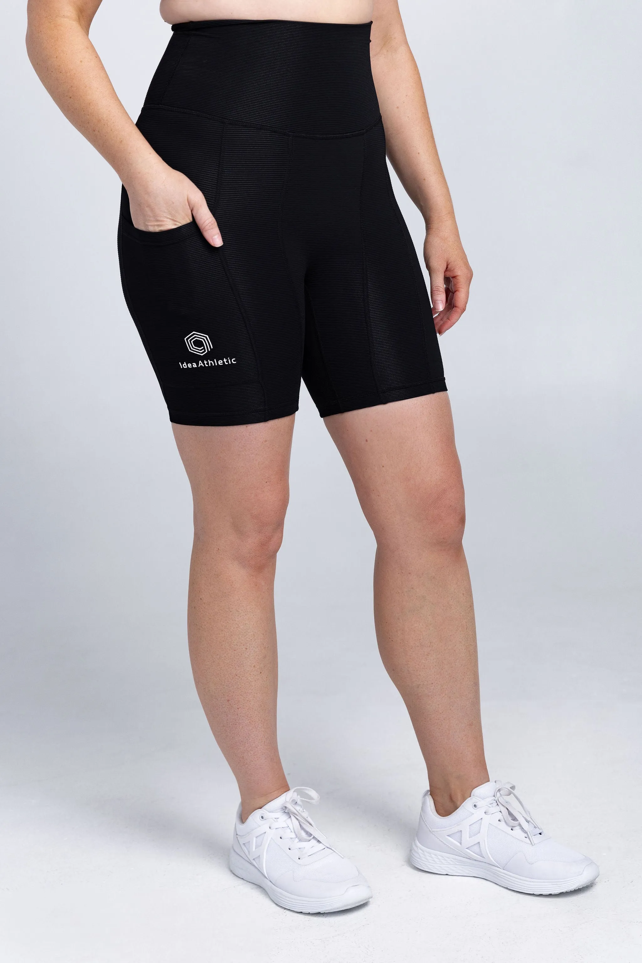 invisiSweat Bike Shorts - High Waisted Basic Black