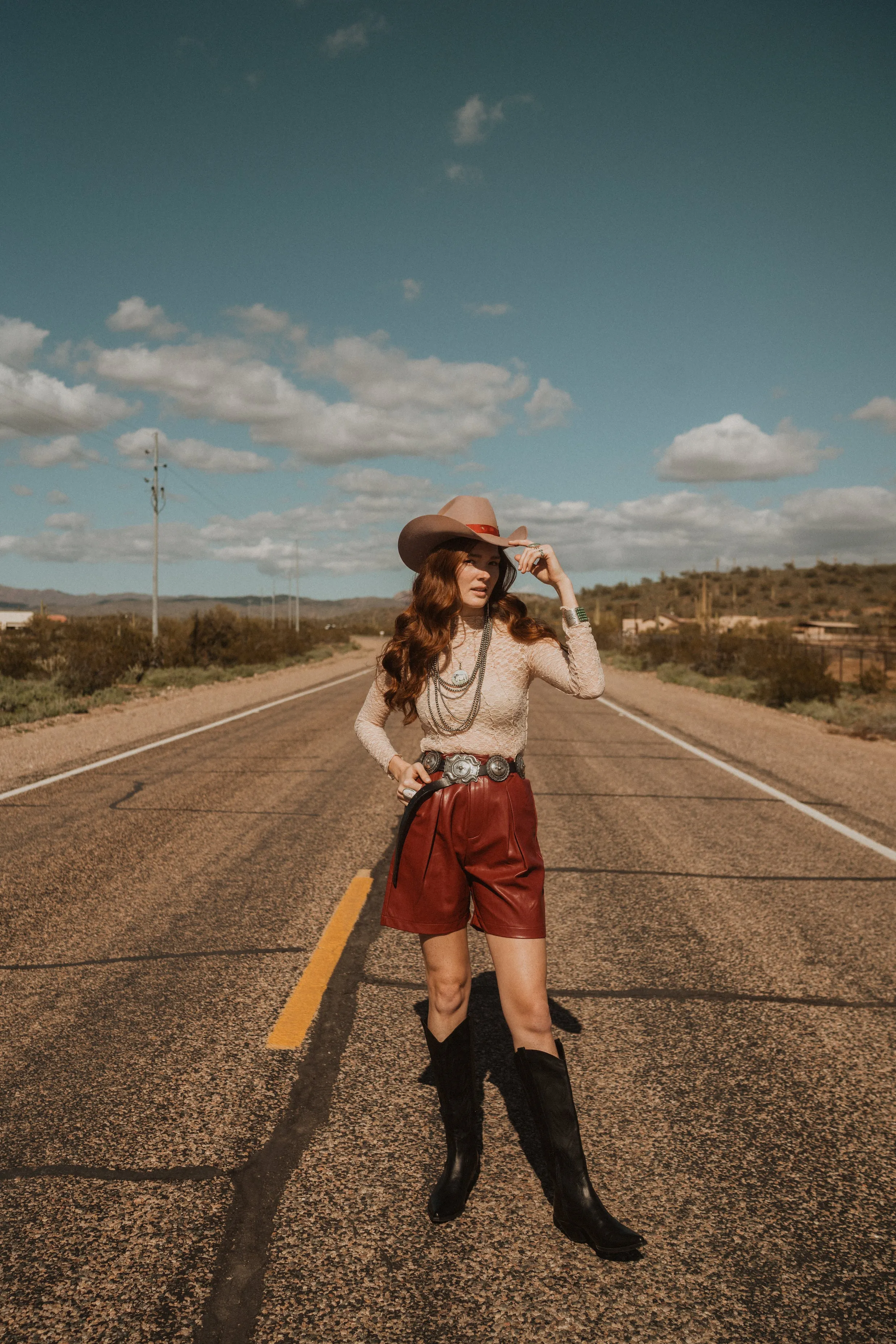 Janelle Leather Shorts - FINAL SALE