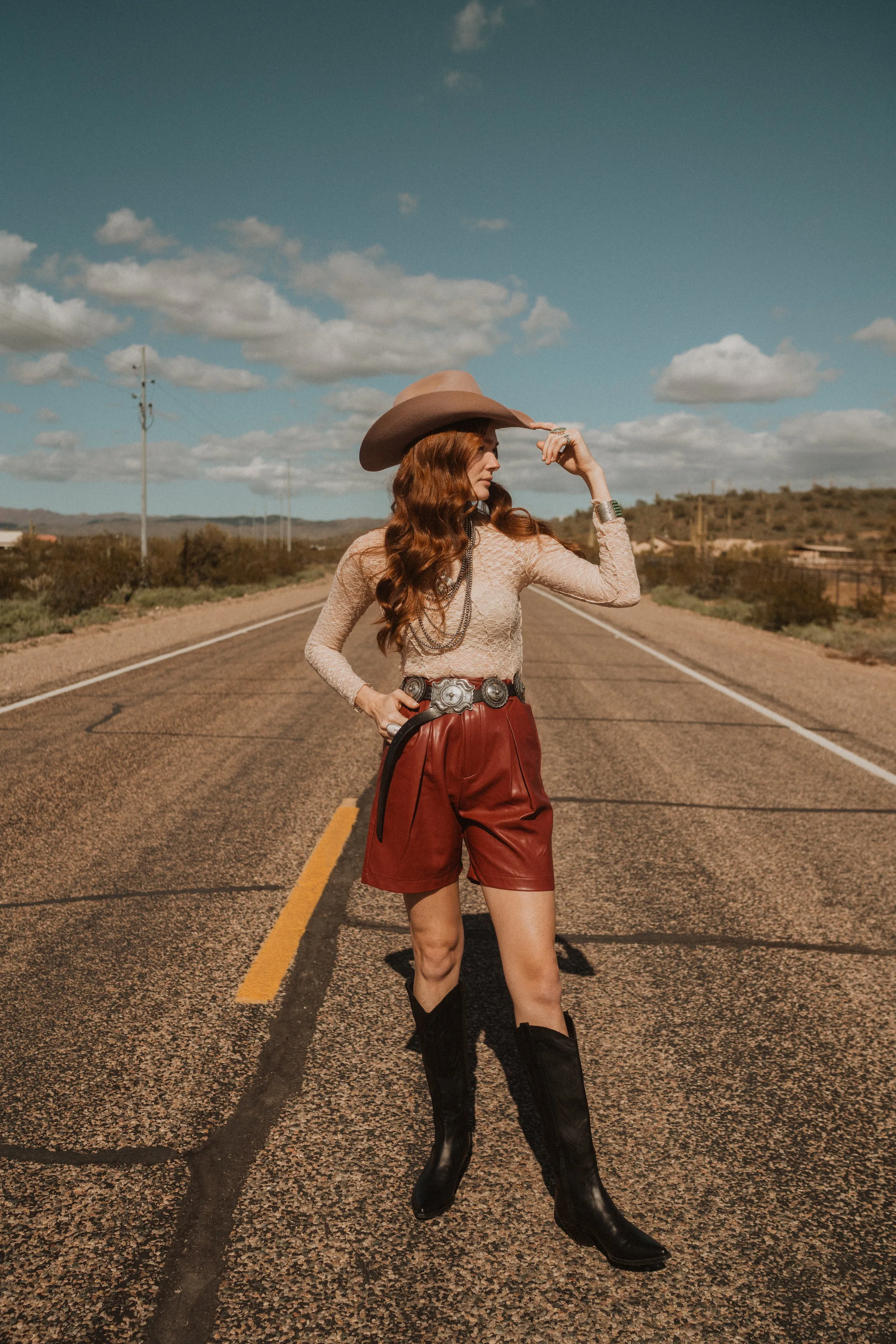 Janelle Leather Shorts - FINAL SALE