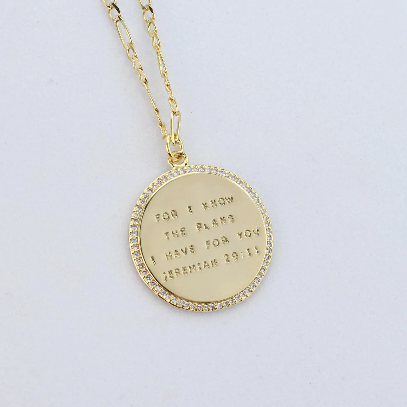 Jeremiah 29:11 Gold Necklace