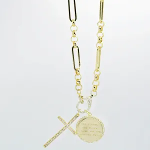 Jeremiah 29:11 with Cross Gold
