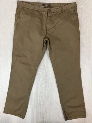 Johnny Bigg Mens Brown Slim Chino Size 42