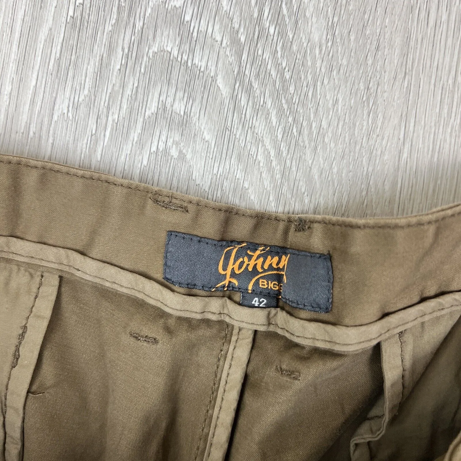 Johnny Bigg Mens Brown Slim Chino Size 42