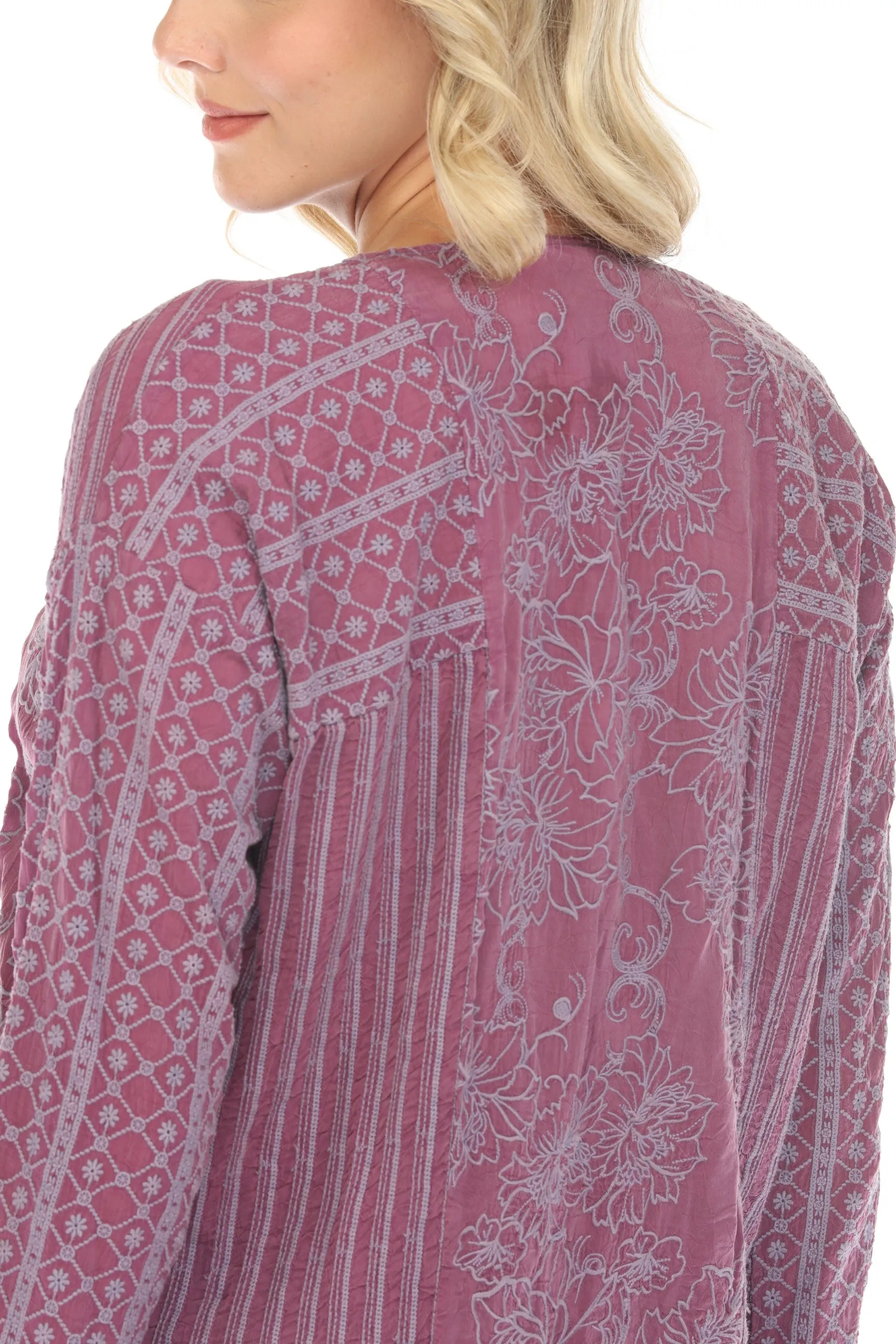 Johnny Was Martin Retreat Button Down Top C15423 *