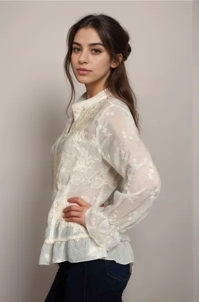 Johnny Was Serene Ryder Blouse C11924 Boho Chic