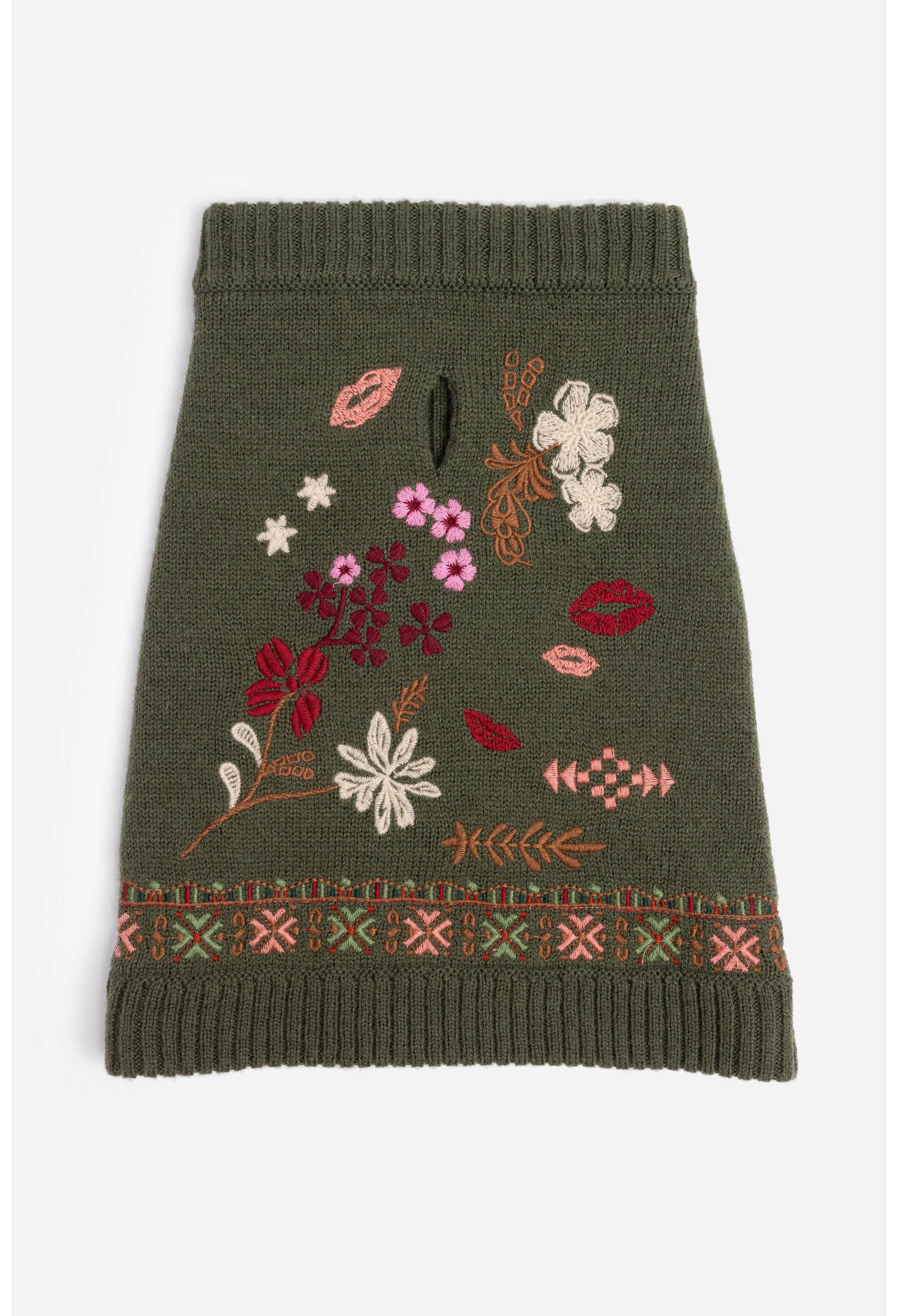 Johnny Was Zuzu Embroidered Dog Sweater M69423