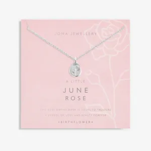Joma Birthflower A Little June Rose Necklace