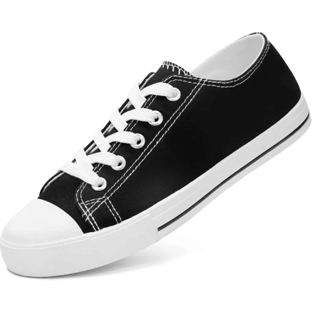 JOSINY Women's Canvas Shoes Low & High Top Fashion Colorful Sneaker Lace up Classic Casual Walking Shoes