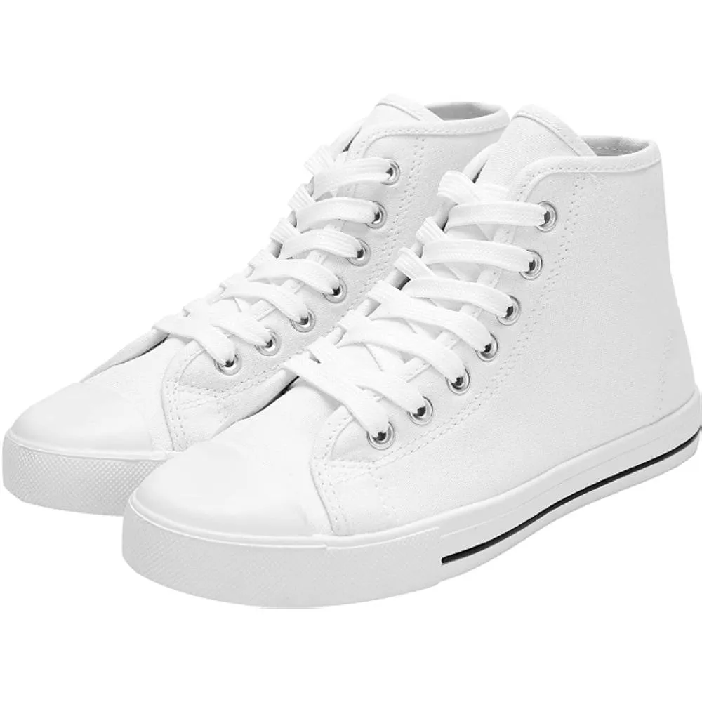 JOSINY Women's Canvas Shoes Low & High Top Fashion Colorful Sneaker Lace up Classic Casual Walking Shoes