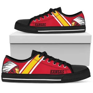 Kansas City Chiefs Women Shoes Canvas Sneakers