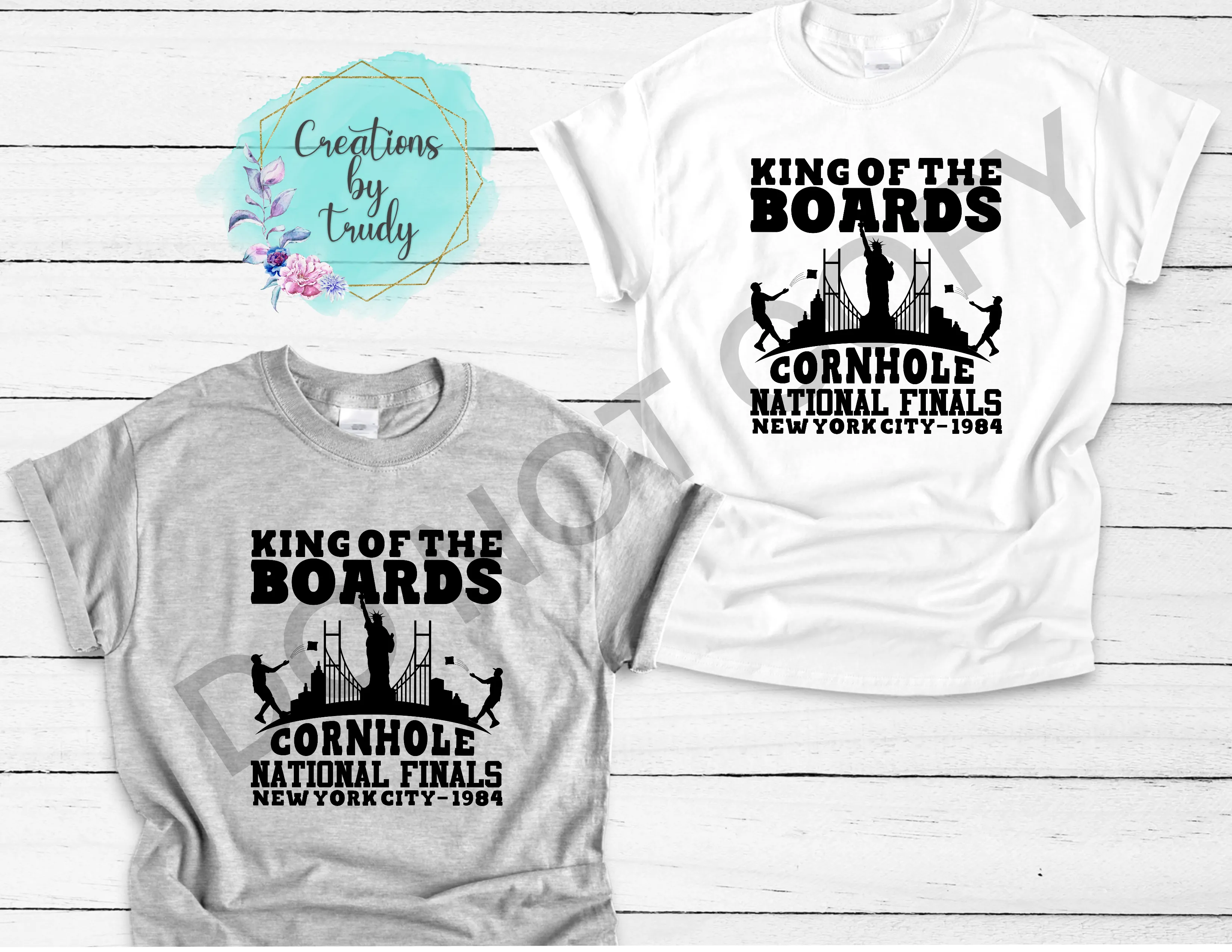 King of the boards, cornhole national finals New York T-SHIRT