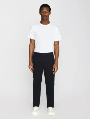 KNOWLEDGE COTTON APPAREL Chuck Regular Flannel Chino Pants night sky