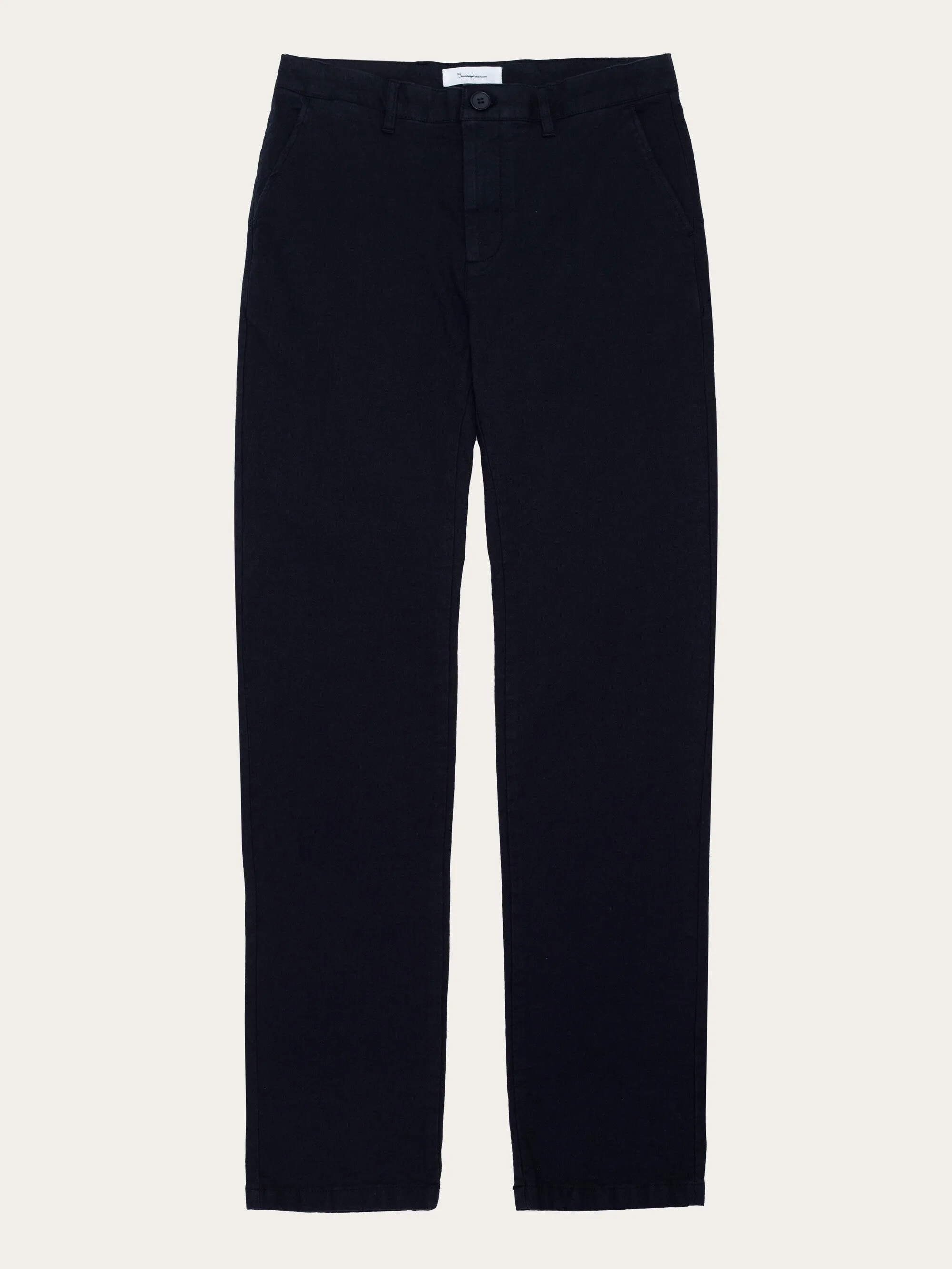 KNOWLEDGE COTTON APPAREL Chuck Regular Flannel Chino Pants night sky