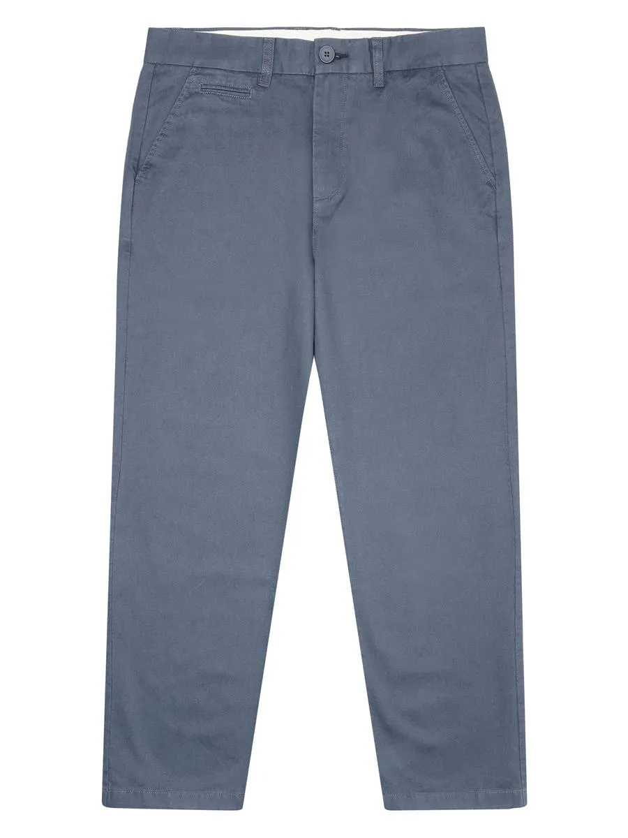 KNOWLEDGE COTTON APPAREL Flint Chino Twill Pants vintage indigo