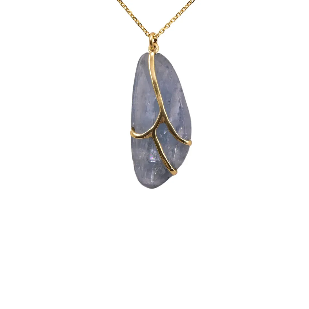 Kyanite Butterfly Pendant
