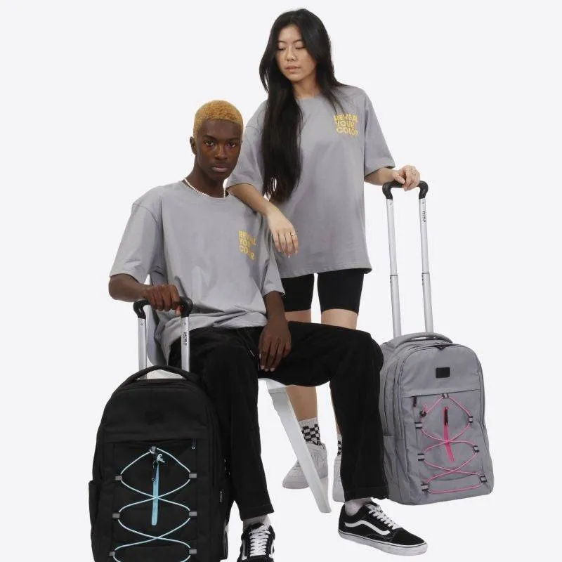 Lash Laptop Rolling Backpack (19 Inch) in Black Blue