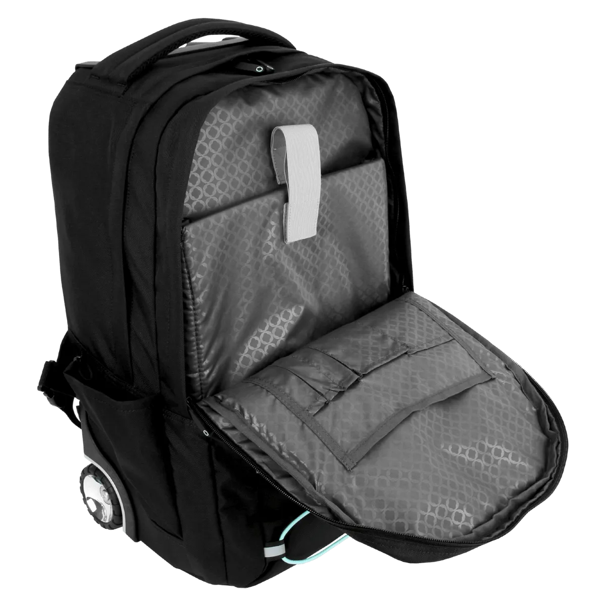Lash Laptop Rolling Backpack (19 Inch) in Black Blue