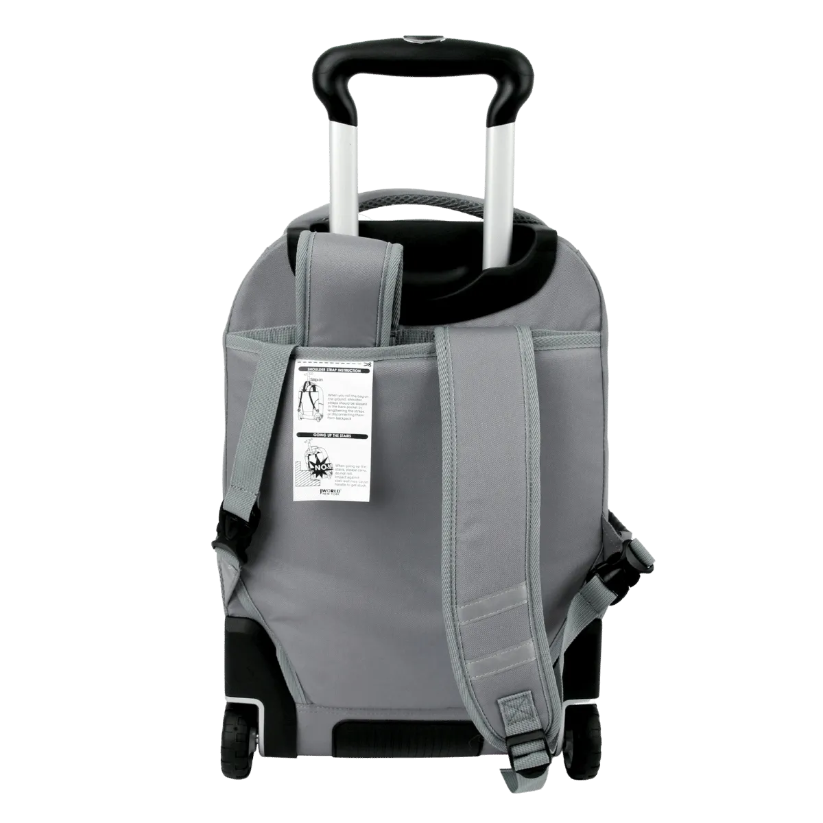Lash Laptop Rolling Backpack (19 Inch) in Grey Pink