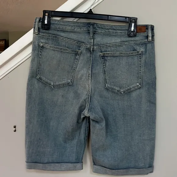 Lauren Ralph Lauren Rolled Cuff Denim Bermuda Shorts