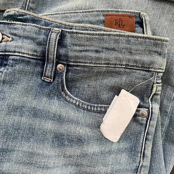 Lauren Ralph Lauren Rolled Cuff Denim Bermuda Shorts