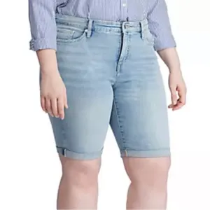 Lauren Ralph Lauren Rolled Cuff Denim Bermuda Shorts