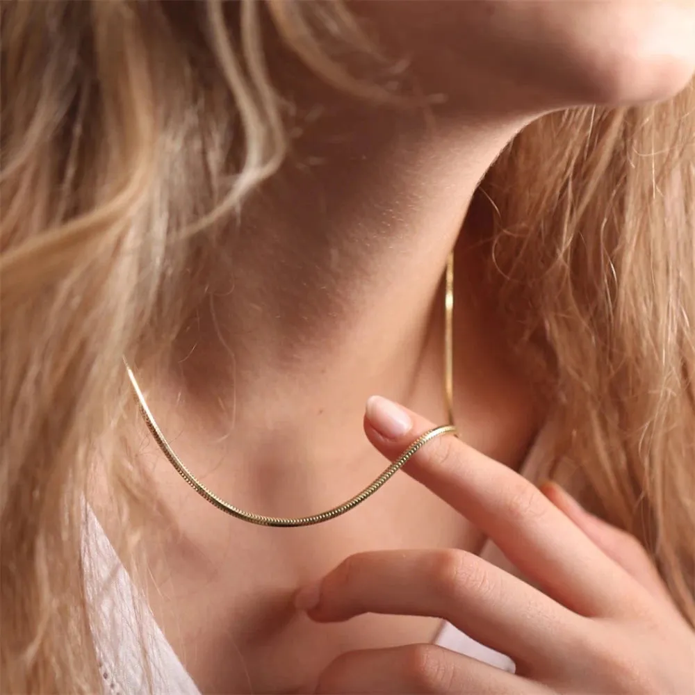 Layered Gold Necklaces - Minimalist, Delicate, Double Strand, Elegant Jewelry