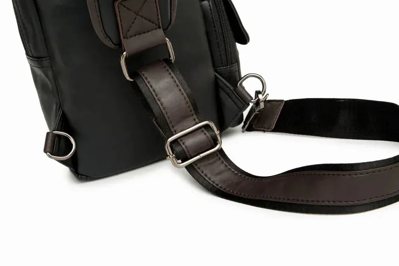 Leather Crossbody Bag -Vintage Luxury