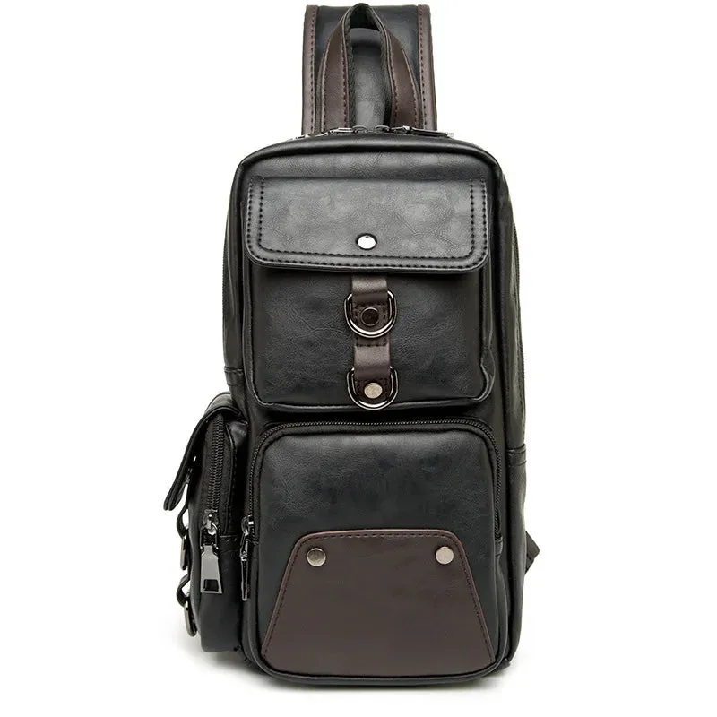 Leather Crossbody Bag -Vintage Luxury