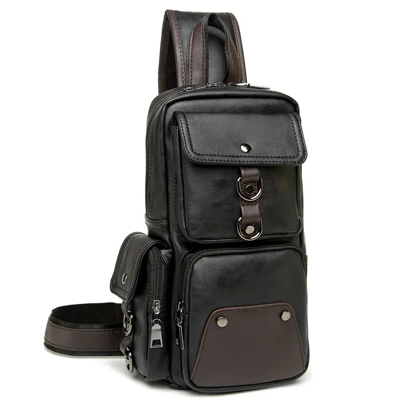 Leather Crossbody Bag -Vintage Luxury
