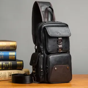 Leather Crossbody Bag -Vintage Luxury