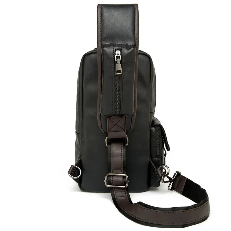 Leather Crossbody Bag -Vintage Luxury