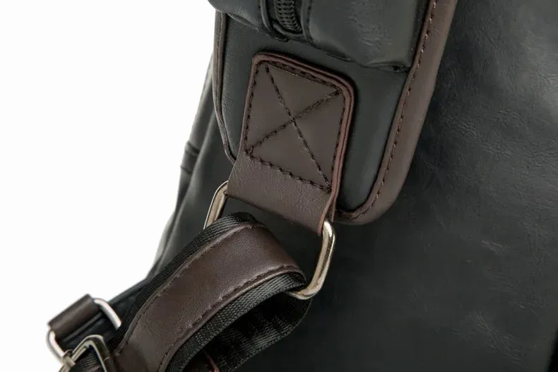 Leather Crossbody Bag -Vintage Luxury