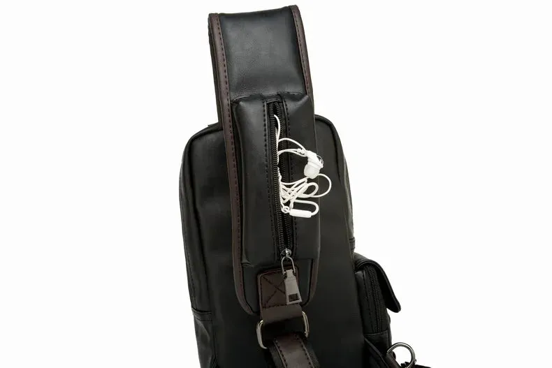 Leather Crossbody Bag -Vintage Luxury