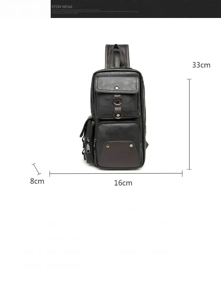 Leather Crossbody Bag -Vintage Luxury