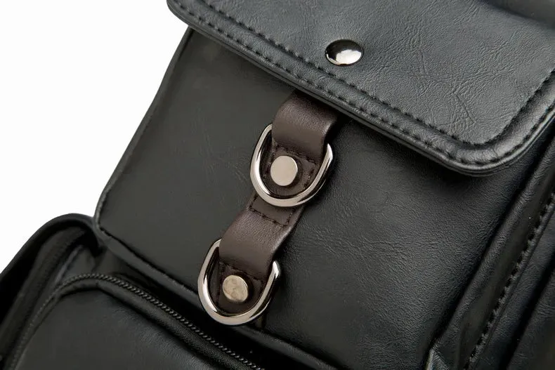 Leather Crossbody Bag -Vintage Luxury