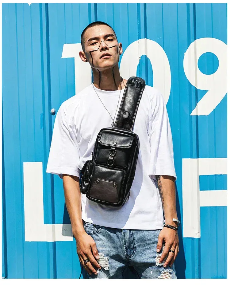 Leather Crossbody Bag -Vintage Luxury