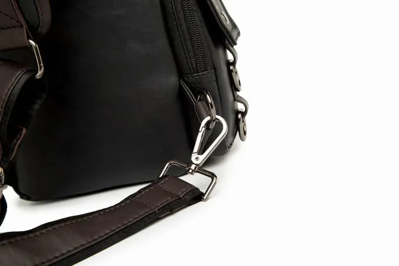 Leather Crossbody Bag -Vintage Luxury