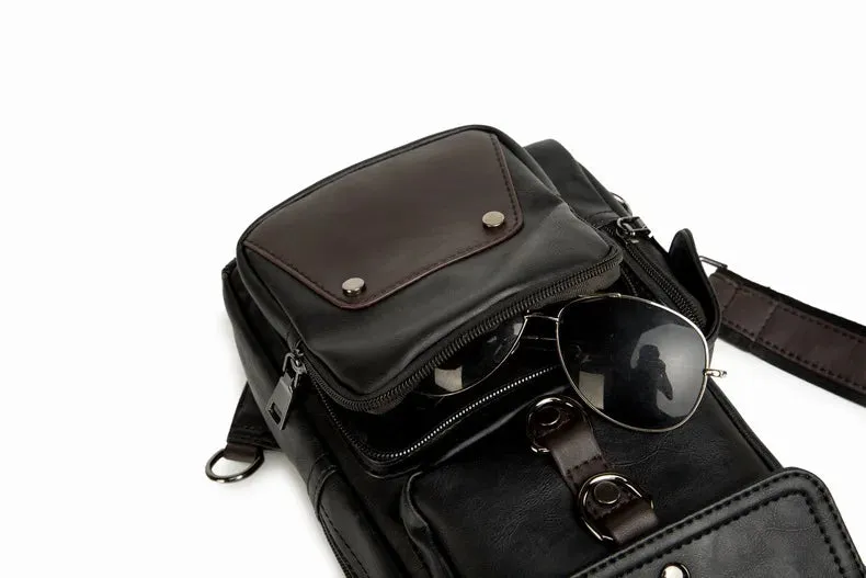 Leather Crossbody Bag -Vintage Luxury