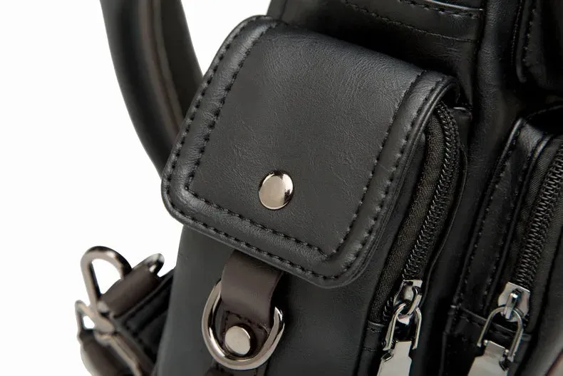 Leather Crossbody Bag -Vintage Luxury