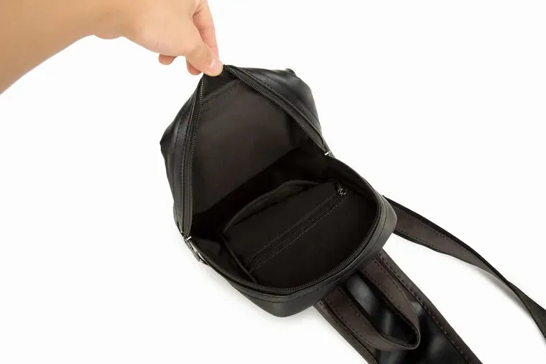 Leather Crossbody Bag -Vintage Luxury