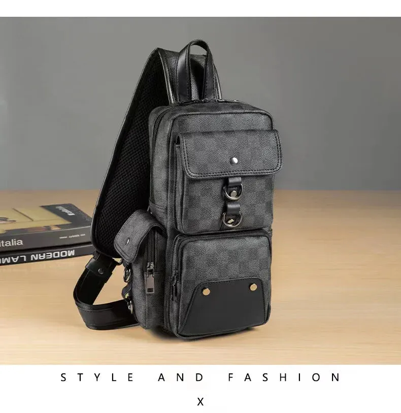 Leather Crossbody Bag -Vintage Luxury