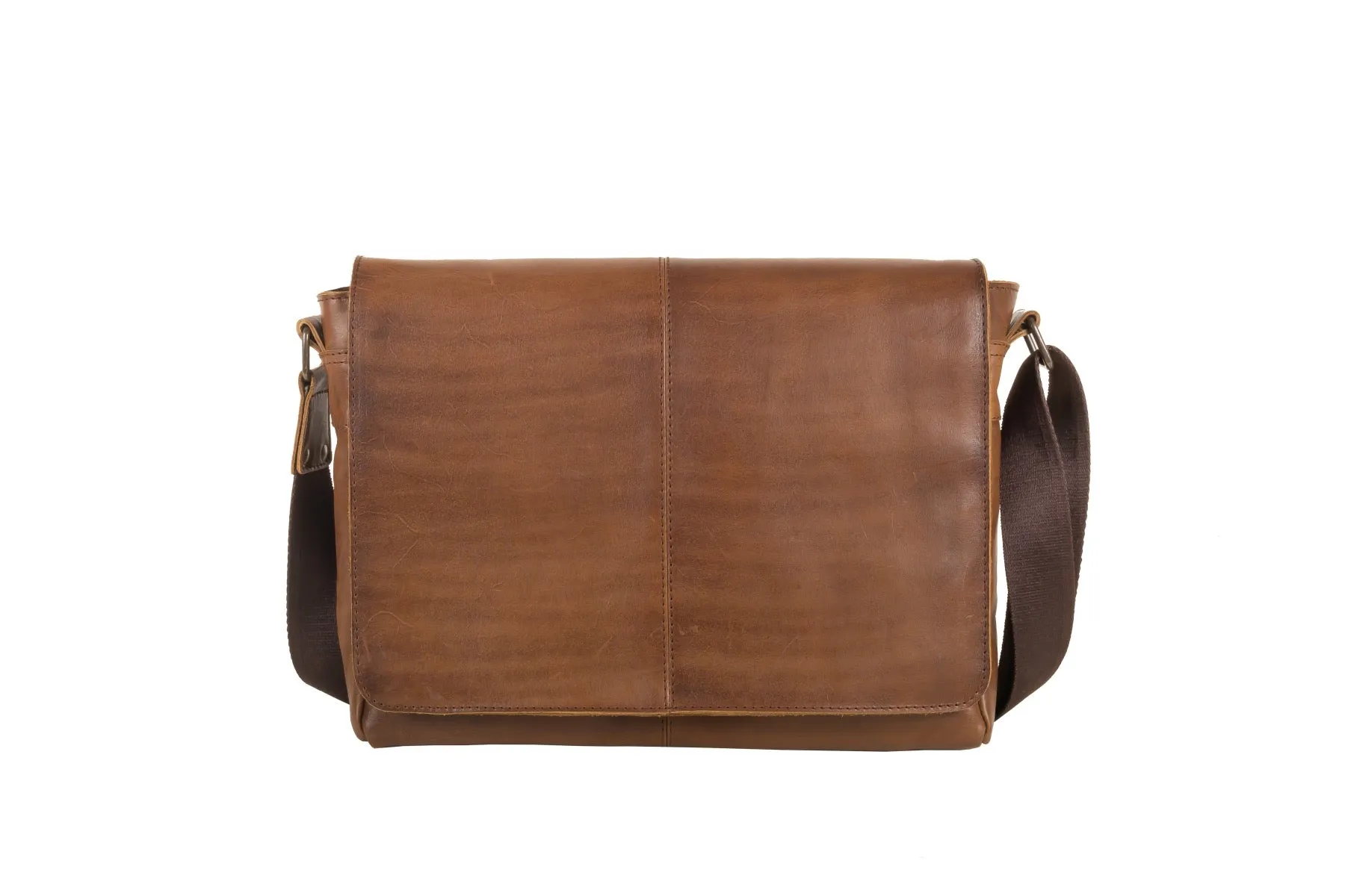 Leather Messenger Bag for Men - Lincoln 15