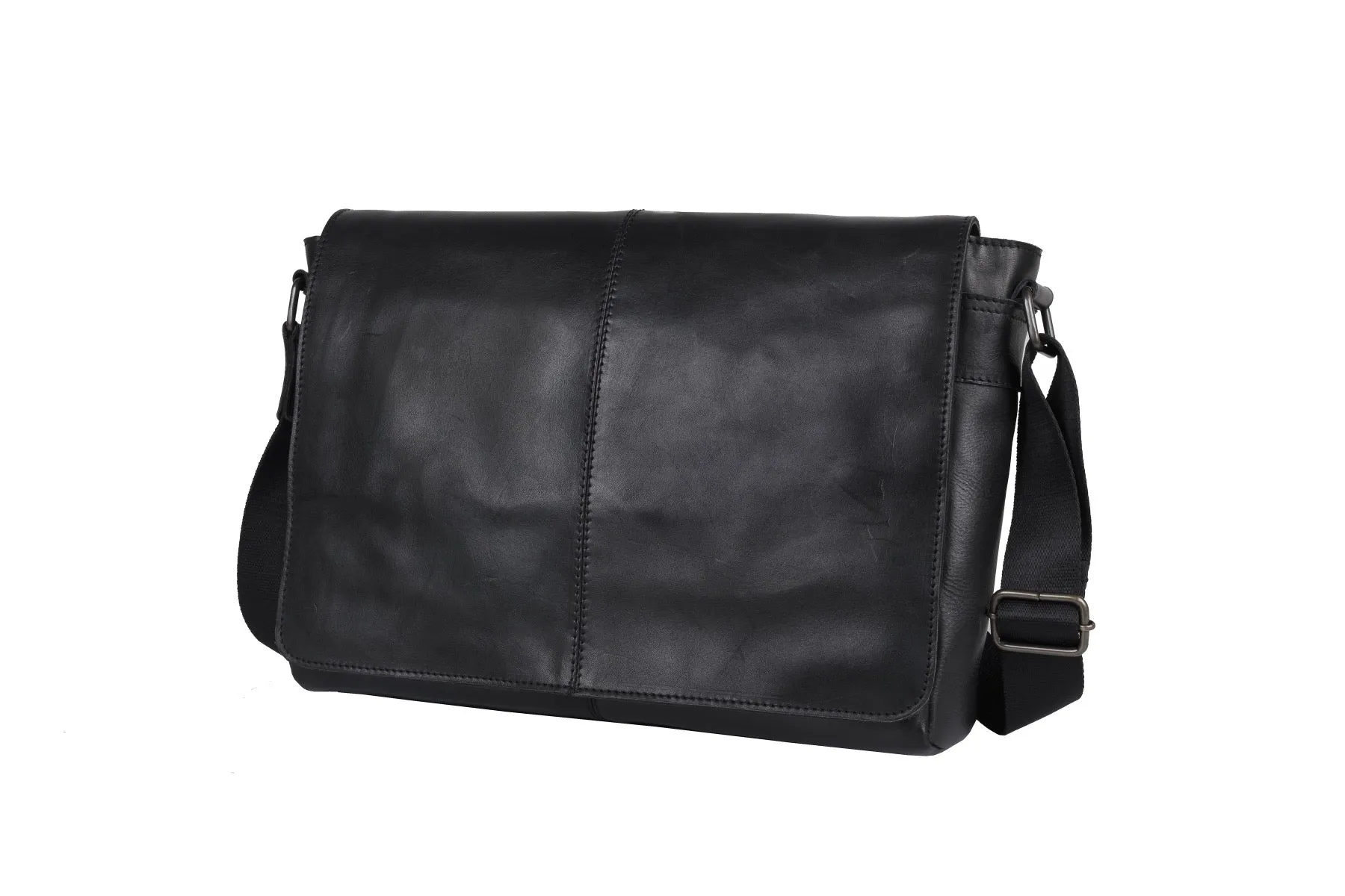 Leather Messenger Bag for Men - Lincoln 15
