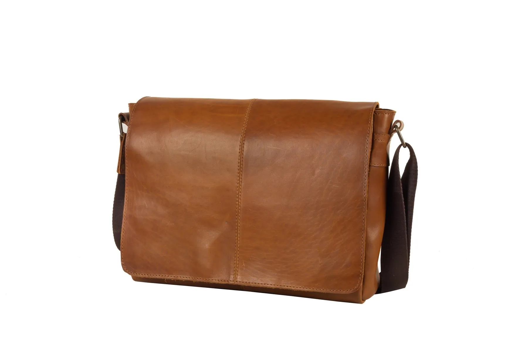Leather Messenger Bag for Men - Lincoln 15