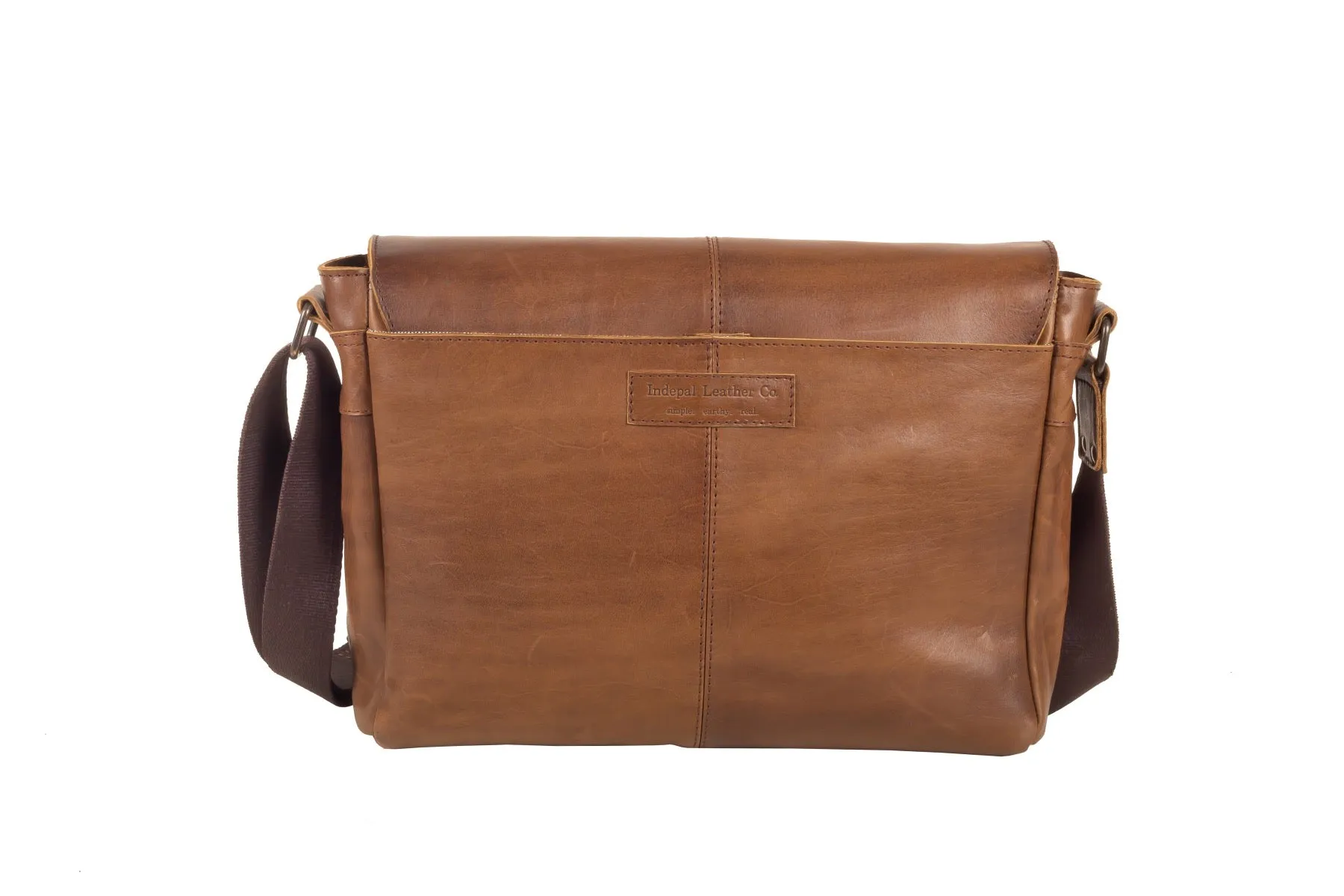 Leather Messenger Bag for Men - Lincoln 15