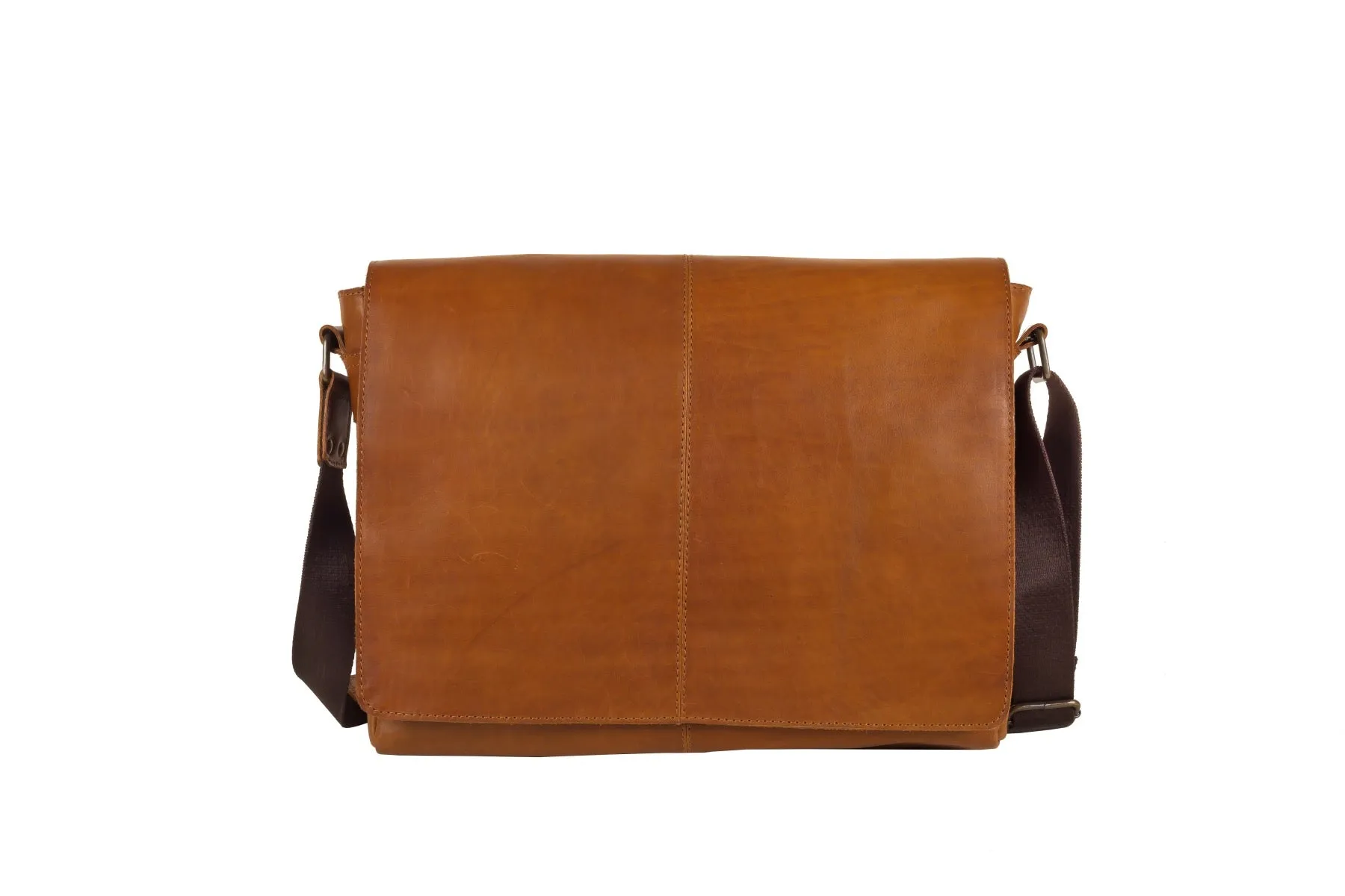 Leather Messenger Bag for Men - Lincoln 15